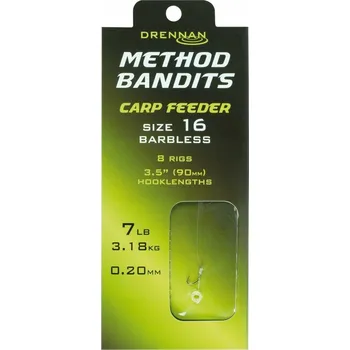 Háčky zemní s návazcem Drennan Method Bandiys Carp Feeder 8 ks