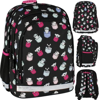 Školní batoh Vícekomorový Školní batoh Starpak černý, vícebarevný 23 l