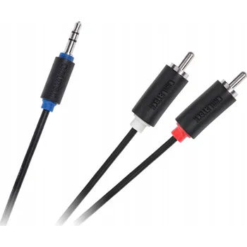Audio kabel Kabel Cabletech KPO3952-1.8 minijack (3,5 mm) na 2x RCA (cinch) 1,8 m
