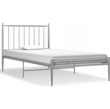 Postel Manželská postel VidaXL 100x200 cm, odstíny šedé