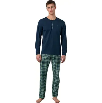 Pánské pyžamo Dvoudílné pánské pyžamo Vamp 17660 velikost 5XL