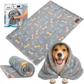 Pelíšek pro psa Doggy deka pro psa šedá 140 cm x 100 cm