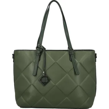 Kabelka Moderní dámská koženková kabelka na rameno Kathy, tmavě zelená