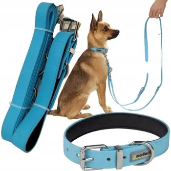 Obojek pro psa ZOOFARI Sada vodítko a obojku Velikost M Modré vodítko a obojek pro psy