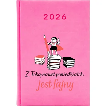 Kalendář Knižkový kalendář 2026 A5 FunnyCase růžový