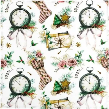 ubrus Bellatex Ubrus Vánoční čas, 50 x 50 cm, zelená