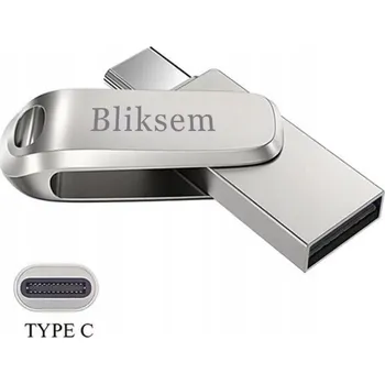 USB flash disk Flash disk Bliksem 64 GB USB 2.0, USB 3.1 typ C stříbrný