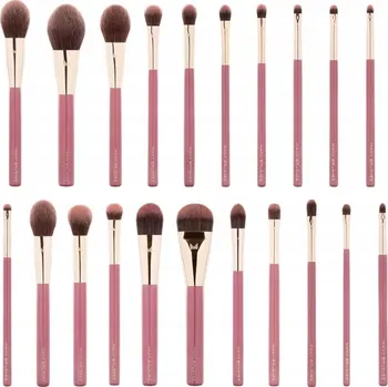 Kosmetický štětec Many Brushes Raspberry Zestaw 21 veganských štětců na make-up
