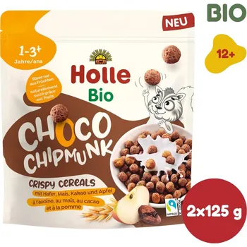 Bio cereálie Choco Chipmunks 2 x 125 g