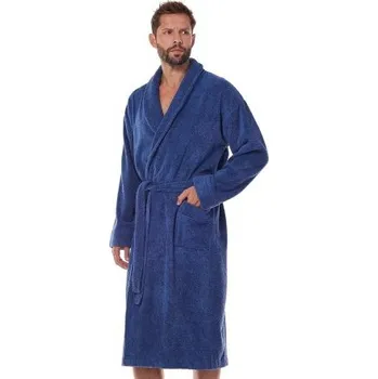 Pánský župan Dlouhý teplý pánský župan LaL 2450 - Froté bavlna Béžová 3XL