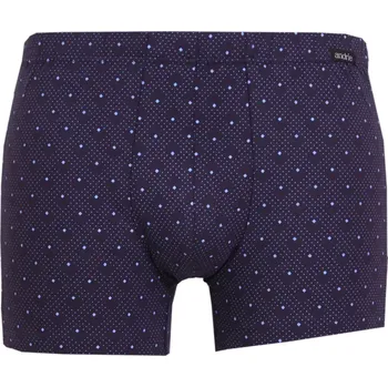 Boxerky Boxerky Andrie s mikro tečkovaným vzorem PS5946 navy velikost 3XL-62/64