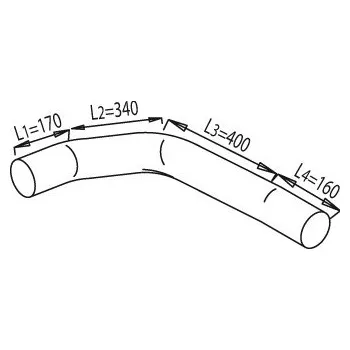 Výfuková trubka Výfuková trubka DINEX DIN49132