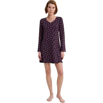 Dámská noční košile Vamp - Noční košile s dlouhými rukávy velikost XXL