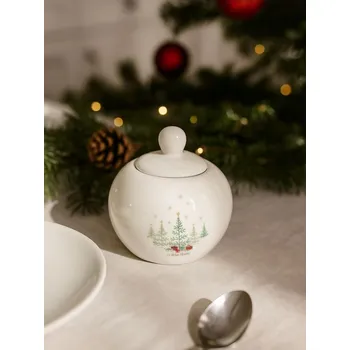 Dóza na potraviny Sinsay - Vánoční nádoba na potraviny s víkem - bílá - 456GI-00X - 456GI-00X-ONE