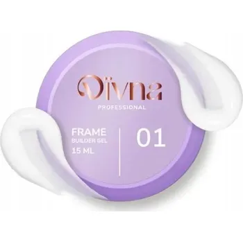 Lak na nehty DIVNA Frame Builder Gel 01 15 ml stavební gel na nehty, barevný
