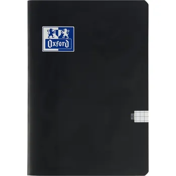 Sešit A4 s mřížkou Oxford, černý, 60 listů
