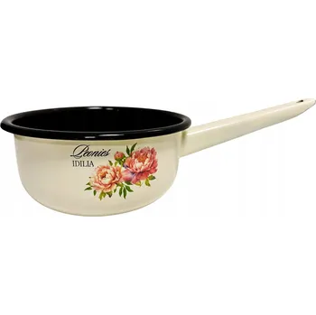 Hrnec IGMAR EMALIA smaltovaný rendlík PIVOŇKA 1,5 l 16 cm s rukojetí