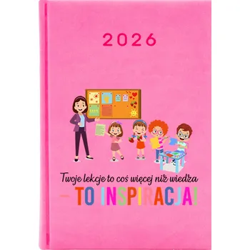 Diář Knižkový kalendář 2026 A5 FunnyCase růžový