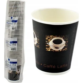 Jednorázové nádobí Hnědé Papírové kelímky Abena 50x250 ml