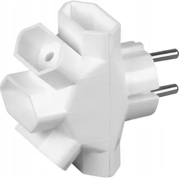 Elektrická zásuvka Elektrická Zásuvka rozbočka Düwi bílá