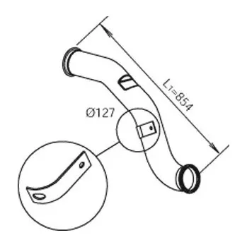Výfuková trubka Výfuková trubka DINEX DIN21285