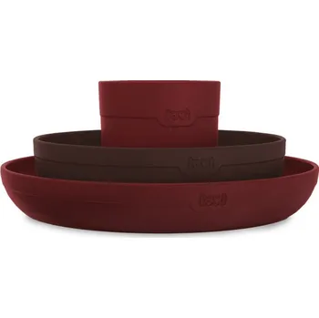 dětská jídelní sada Canpol LOVI sada nádobí s hrnečkem 3ks Tamarillo