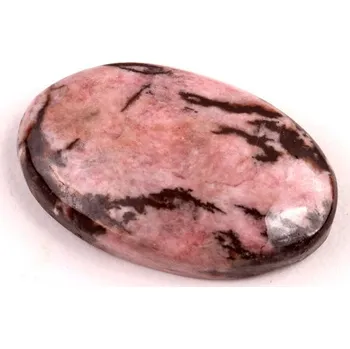 Přírodní kámen Kabošon Černý Rhodonit č.6500 (29x18x6mm)