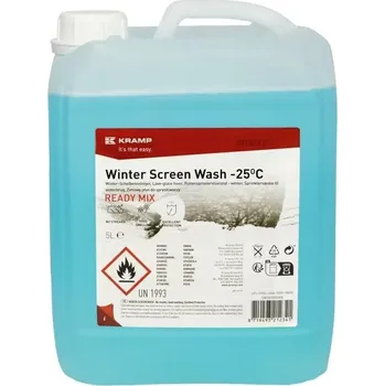 Směs do ostřikovače Kramp Zimní kapalina do ostřikovačů -25 °C 5 l