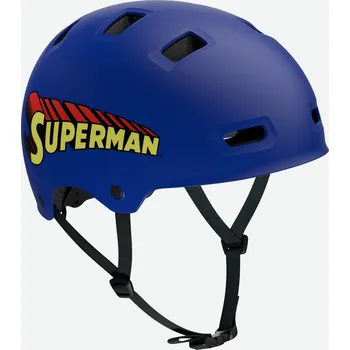 Helma na in-line OXELO Helma na in-line brusle, koloběžku a skateboard MF500 Superman M/55–59cm MODRÁ