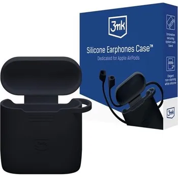 Autolékárnička 3mk Silicone AirPods Case pro Apple AirPods 2nd gen., černá