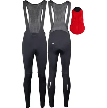 cyklistické kraťasy FORCE Kalhoty Force Endless se šráky a vložkou, černé velikost S