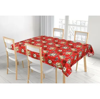 ubrus Bellatex Ubrus Hvězda, 70 x 70 cm, červená