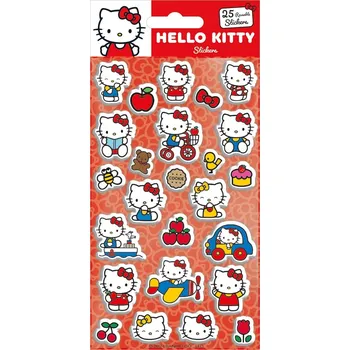 samolepka Samolepky Hello Kitty a Mimmy 3D Nálepky Sada 25 nálepek pro děti
