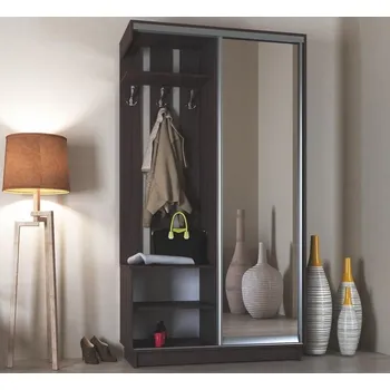 Předsíňová stěna VerDesign ALICE 120 šatní skříň s věšákem wenge