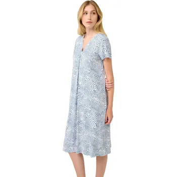 Dámské oblečení Letní noční košile s plisé Vamp 22017 blue serene velikost XXL