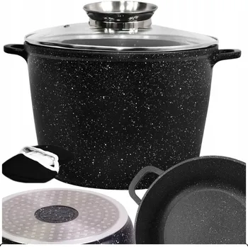 Hrnec Hrnec hrnec Brunbeste mramorový vysoký 24 cm šedý 6,2 l