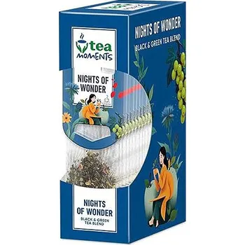 Čaj Tea Moments Nights of Wonder 33 g (15 sáčků, černý a zelený čaj)