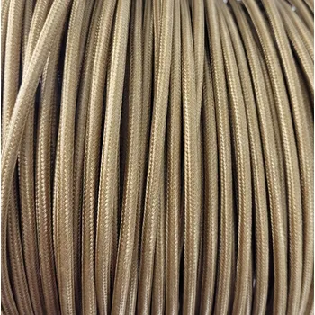 elektrický kabel Kabel v opletu STARÉ ZLATO 2x0,75 mm² - 1 metr