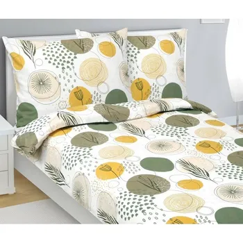 Povlečení Bellatex Flanelové povlečení Kola, 140 x 200 cm, 70 x 90 cm, šedá