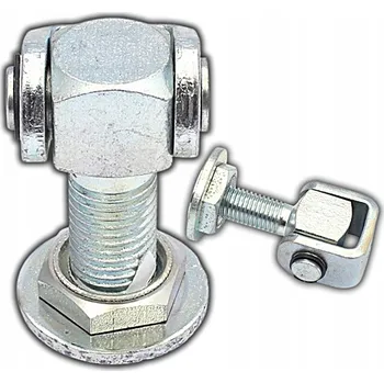 pant Nastavitelný pant brány k přišroubování s štítkem M12, 75x55x3mm