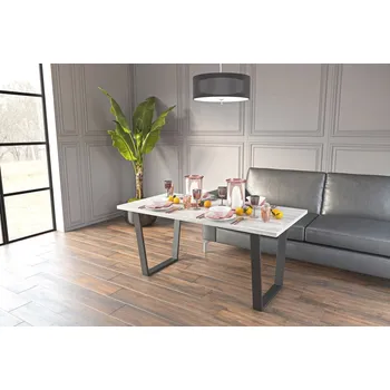 Jídelní stůl VerDesign LUISE jídelní stůl 160 cm, barva dub indastrial/černá