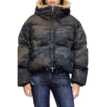 BUNDA DIESEL W-AVES-FUR JACKET BROWN