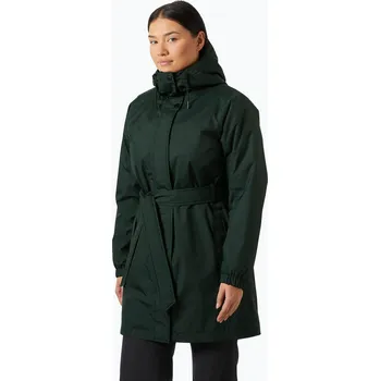 Dámský kabát Dámský zateplený trenčkot Helly Hansen Classic Insulated Trench Dark Jungle