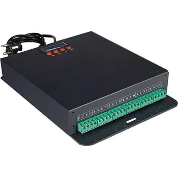 Příslušenství pro svítidlo FANEUROPE Ovladač LED DMX512 RGB, vstup AC 230 V, výstup DC 12 V, 300 W, 6 kanálů RGB (50 W) - FANEUROPE FAN CONTROLLER-CTR-RGB12