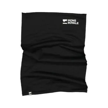 Šátek Mons Royale Double Up 100% Merino Neckwarmer Black černá