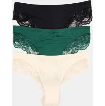 Dámské spodní prádlo Sinsay - Sada 3&nbsp;kusů brazilských kalhotek - vícebarevná - 989GT-MLC - 989GT-MLC-XL