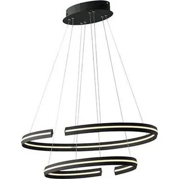 FANEUROPE Závěsné LED svítidlo CLARKE černá, 60 W, 6750 lm, 3000 K, 78 x 40 x 124 cm - FANEUROPE FAN LED-CLARKE-S80C