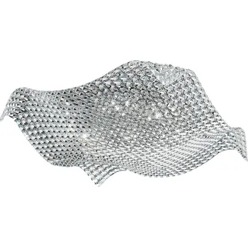 FANEUROPE Stropní přisazené svítidlo Rumba průhledná, 9xG9, 72 x 72 x 16 cm - FANEUROPE FAN I-RUMBA-H2O/PL72