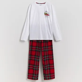 Dětská móda Reserved - Vánoční pyžamo - bílá - 990HI-00X - 990HI-00X-U13