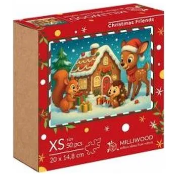 Dřevěná hračka Puzzle drewniane 50 Świąteczni Przyjaciele ALEX